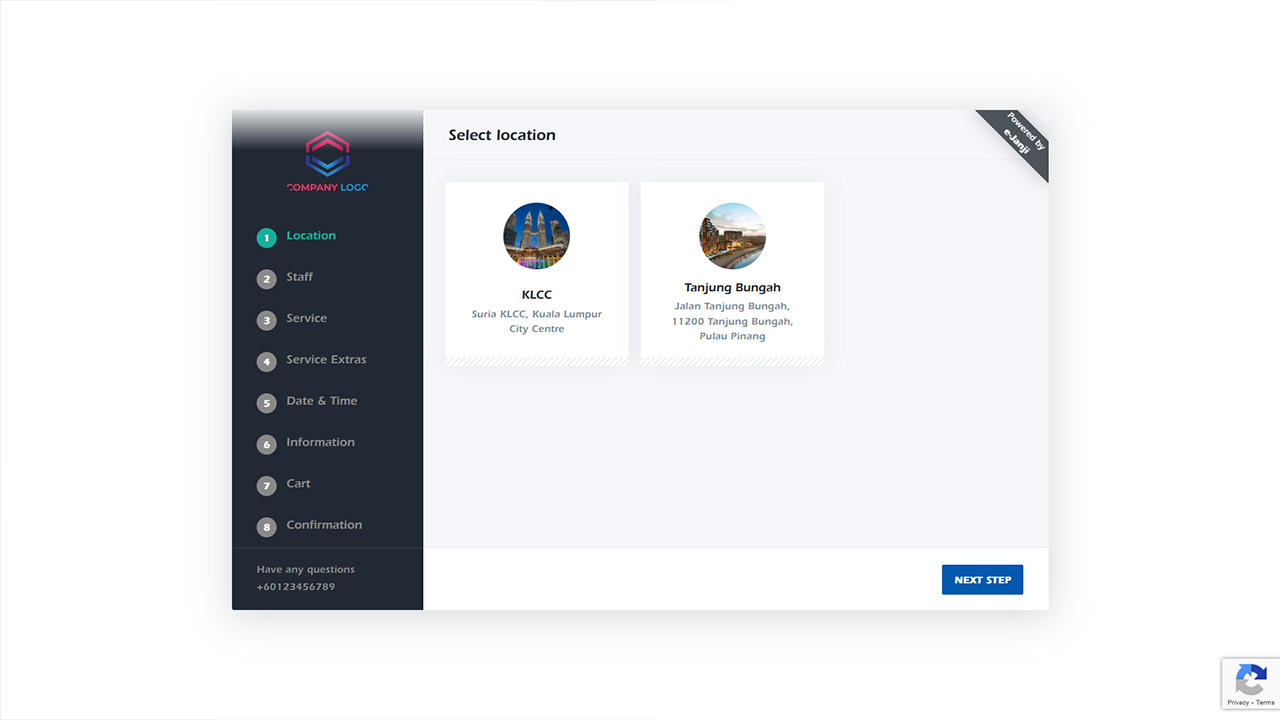 Multi location booking