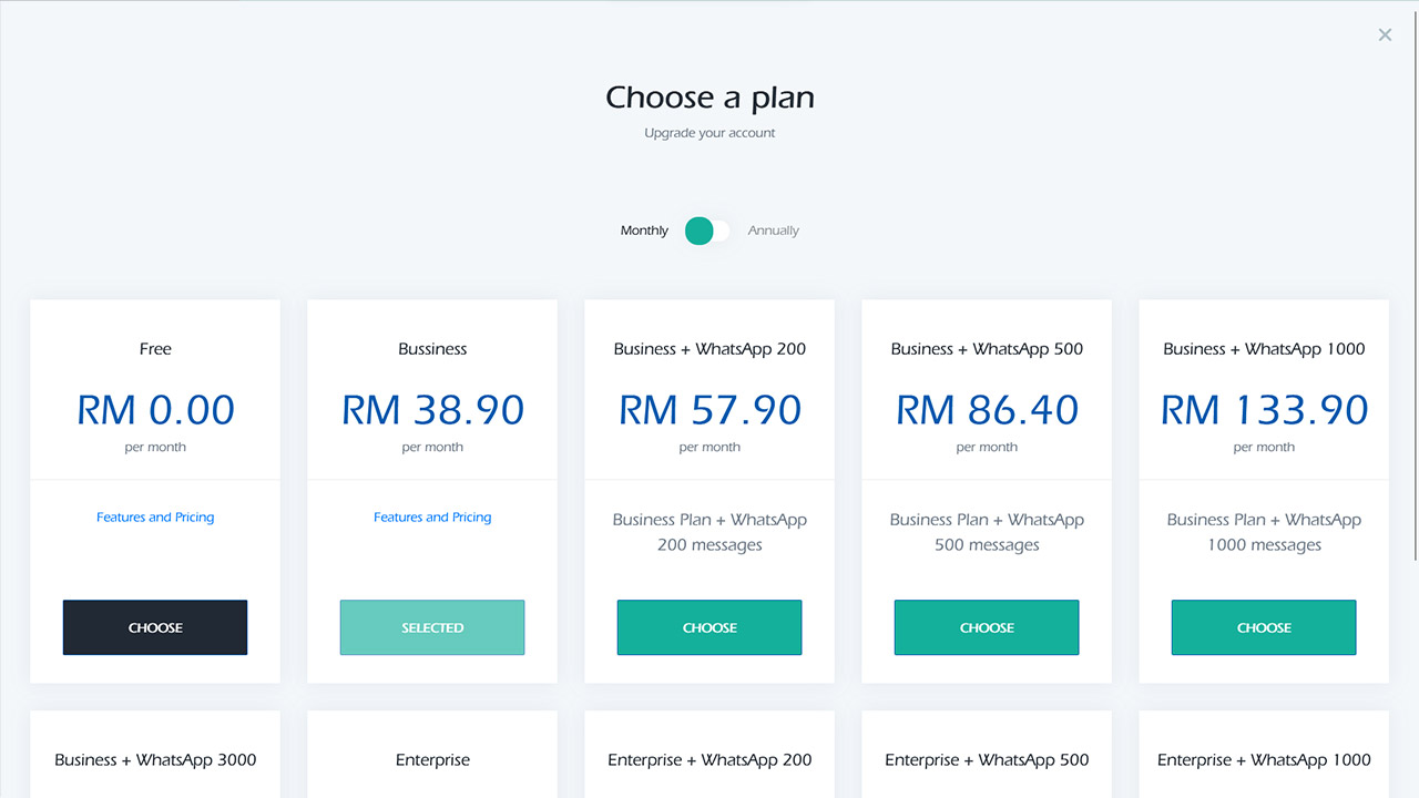 Choose a plan